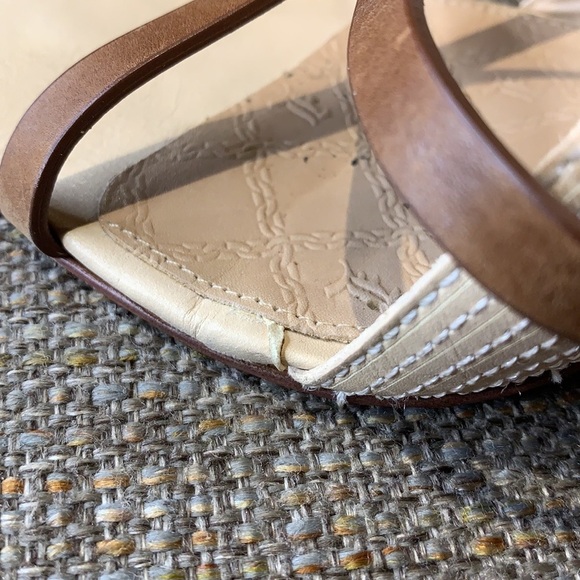 L.A.M.B. Gently Loved Open Toe Wedge Heel - Picture 4 of 9